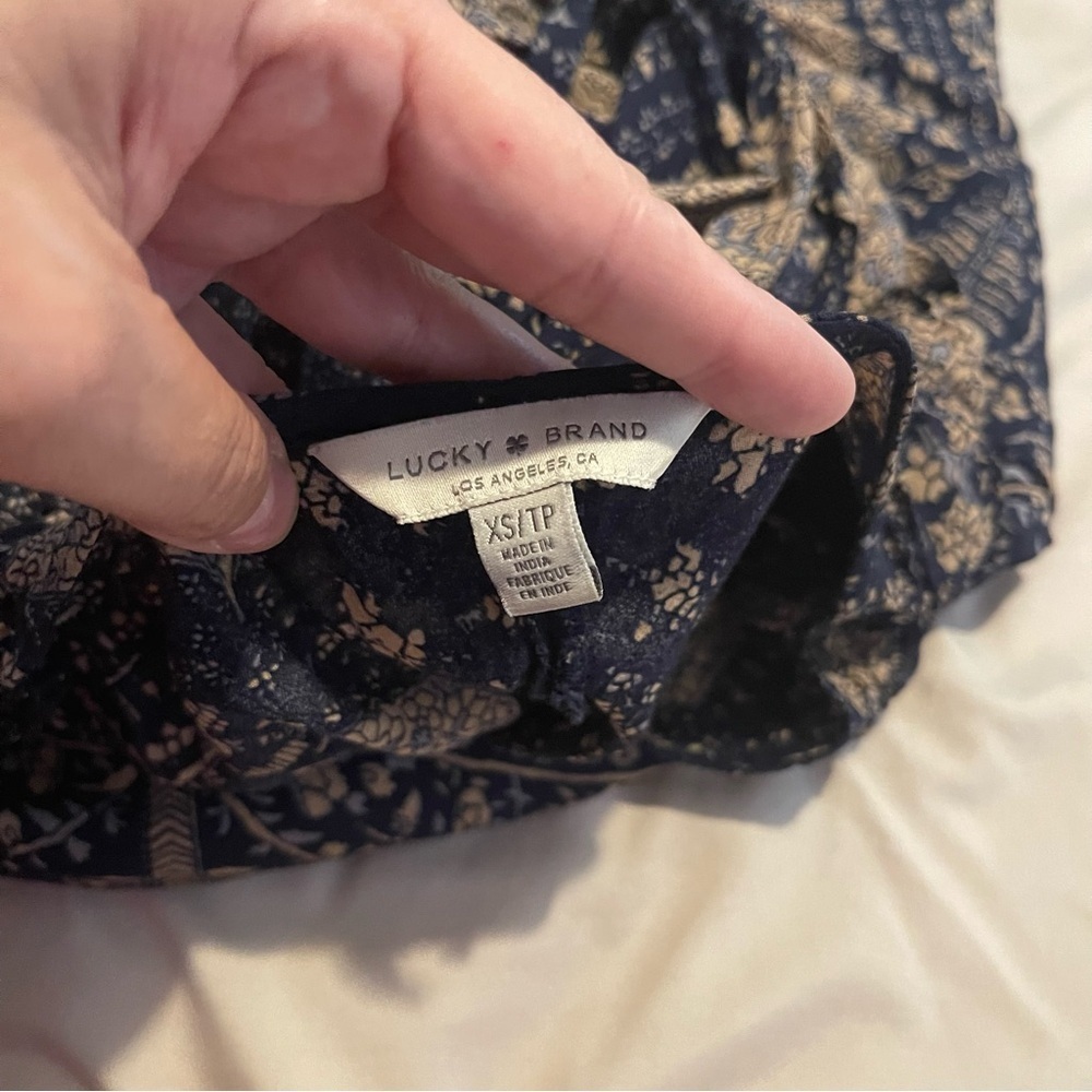 Lucky Brand Maxi Blue Women's Dress Size XS - Picture 9 of 9